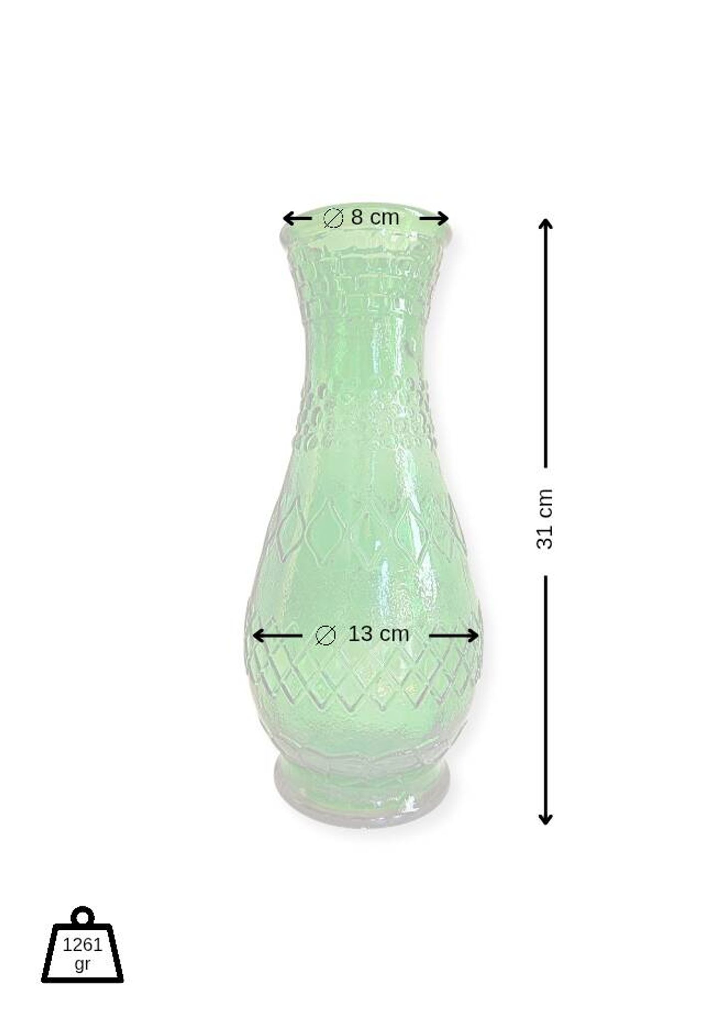 Empoli Green Vintage Vase Italy
