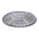 Plat à hors d'œuvre ancien en verre