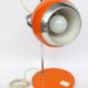 Eyeball floor lamp orange metal has ask ball space age of the 1970s