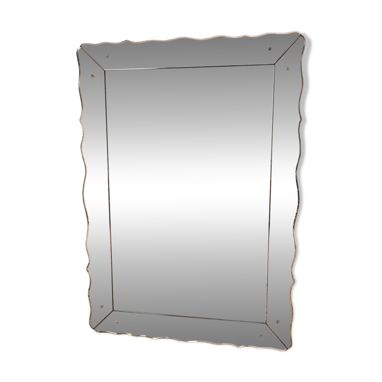 Large pink Venetian mirror