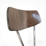 Pair of chairs Formica imitation wood