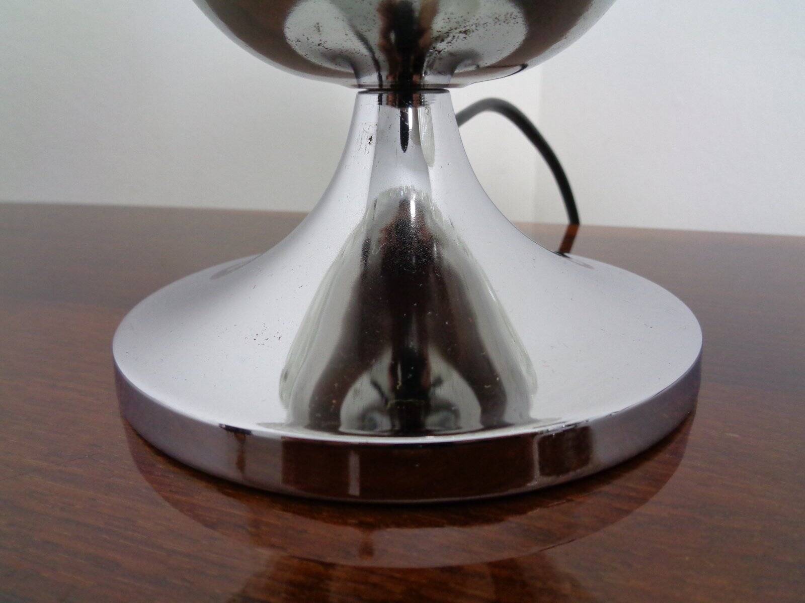 Glass Bubble Table Lamps, 1970s, Set of 2