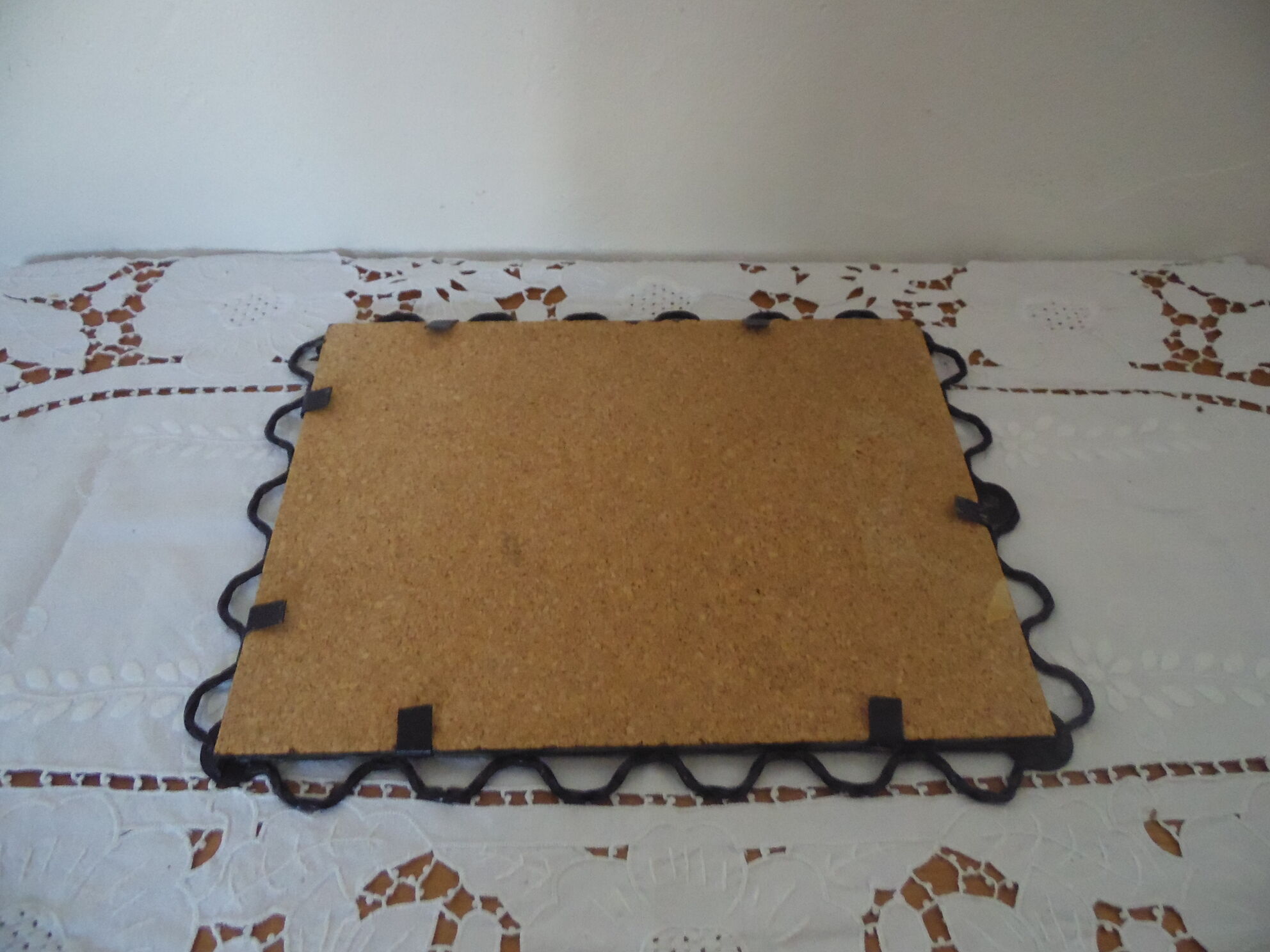 Wrought iron tower mirror