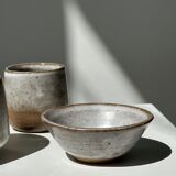 Meeting of three ceramic pieces: ice cup, small cup and small cup