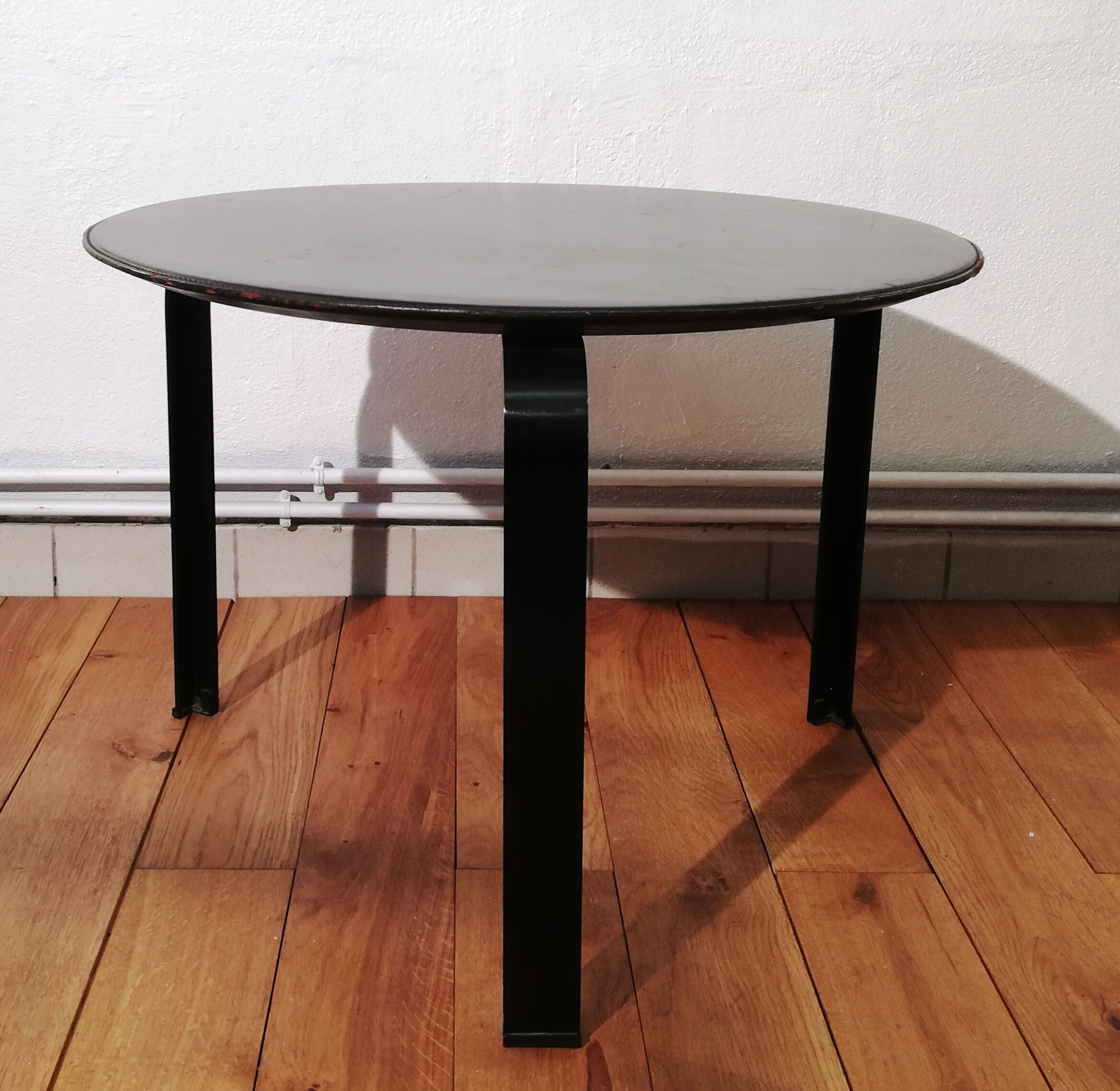 Vintage leather coffee table