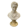 Alabaster bust of a woman signed Arnaldo Giannelli.