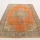 6x8 Brunt Orange & Beige Aesthetic Vintage Rug, 188x262Cm