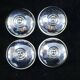 Set of 4 old porcelain and chrome switches