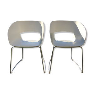 Lot de 2 chaises vintage tribu