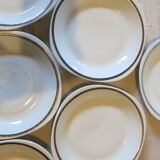 6 Sologne porcelain soup plates in very good condition