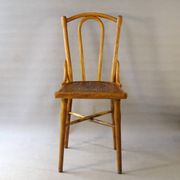 Chaise bistrot Thonet N°115 vers 1900 assise bois thermoformée