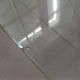 David Lange plexiglass and glass coffee table