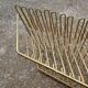 45-tower vintage gold metal vinyl holder