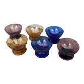 6 Vintage coupe glasses | Kristalunie Maastricht
