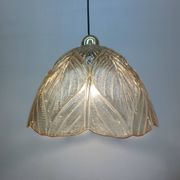 Peil & Putzer glass leaf hanging lamp , 1970’s
