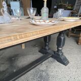 Solid wood dining table