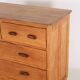 Elm "organic" chest of drawers
