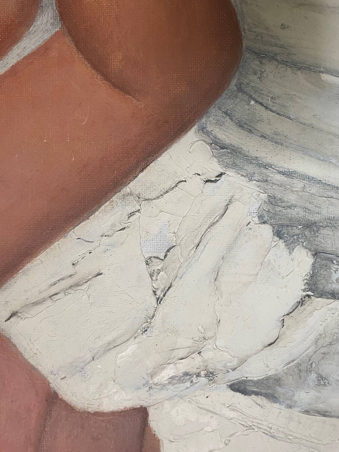 Nude woman oil painting