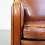 Armchair made of sheep leather