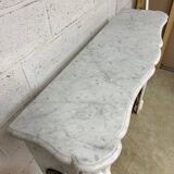 Louis XV style marble fireplace