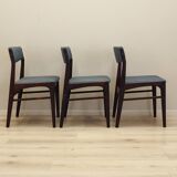 Set of three rosewood chairs, Danish design, 1970s, production: Denmark