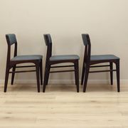 Set of three rosewood chairs, Danish design, 1970s, production: Denmark