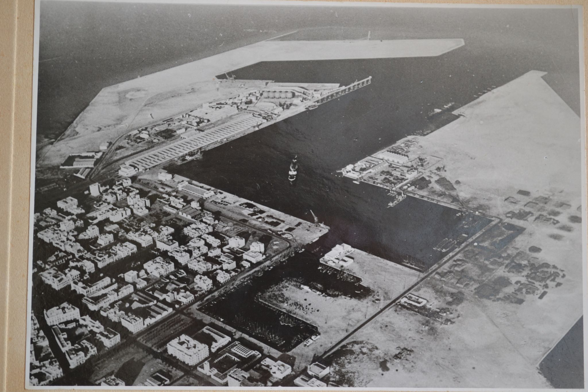 Photo argentique anonyme port de sfax vers 1950