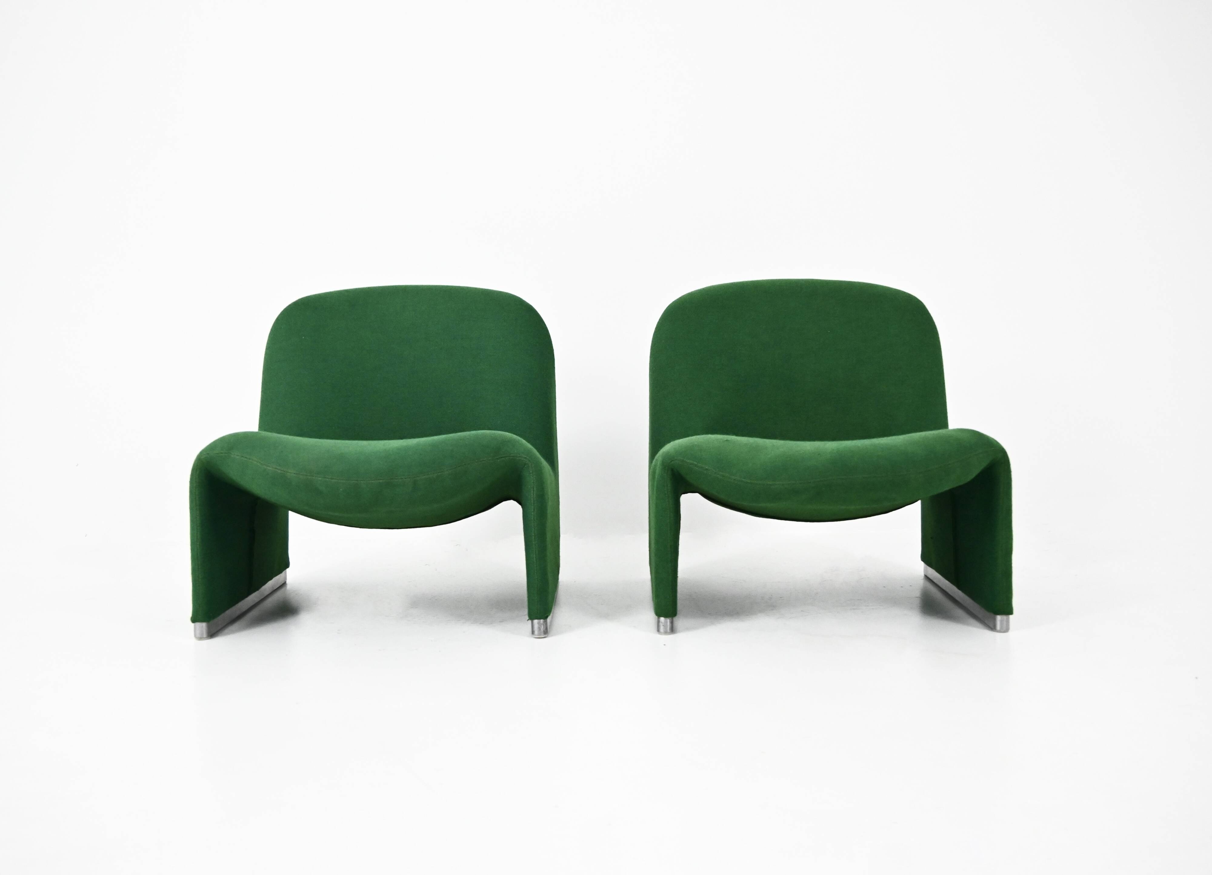 Set de 2 Fauteuils Alky par Giancarlo Piretti pour Anonima Castelli,1970s
