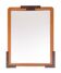 Dutch Art Deco Wall Mirror, Oak Frame, Amsterdamse School, 1920s
