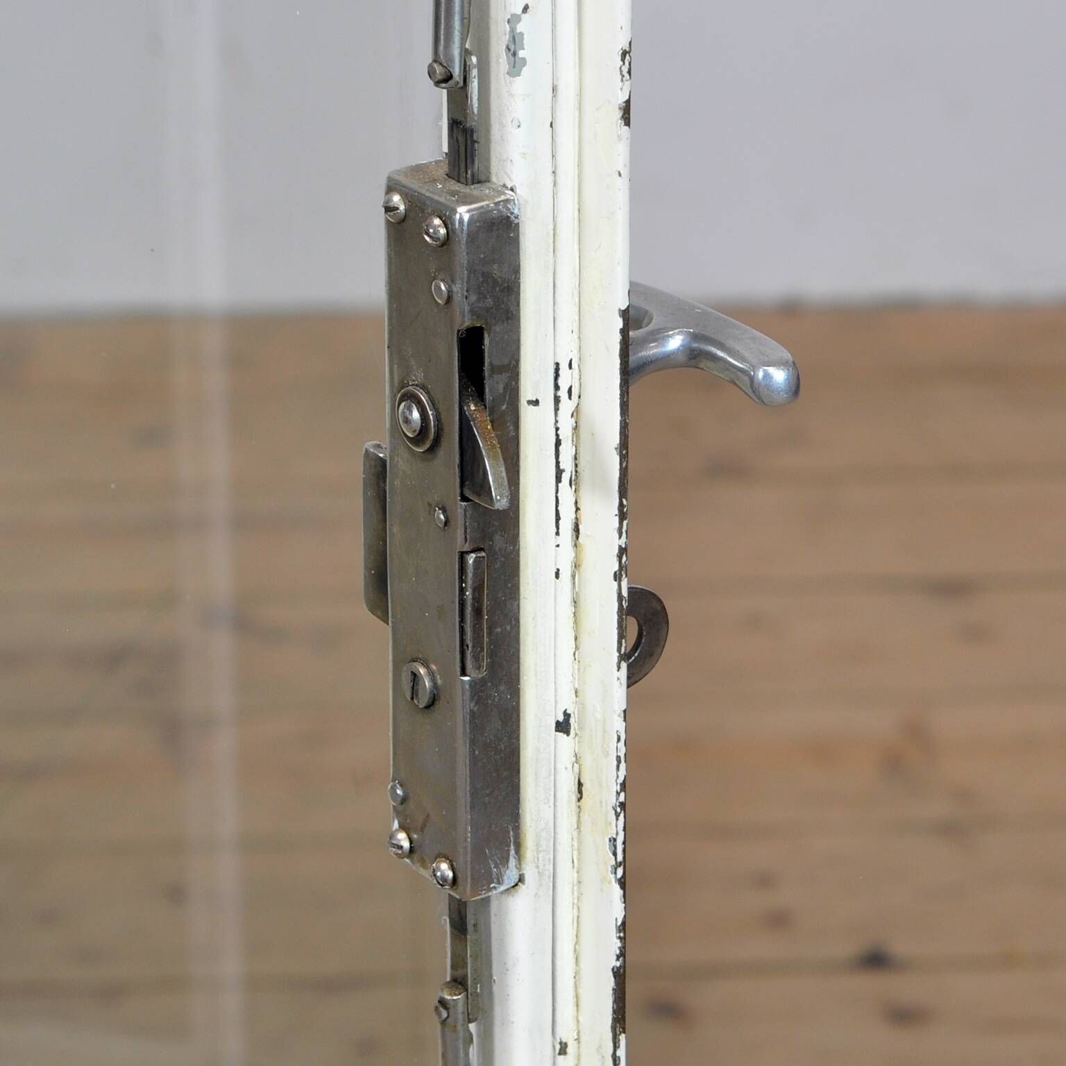 Vintage Steel And Glass Medical Cabinet, 1960s