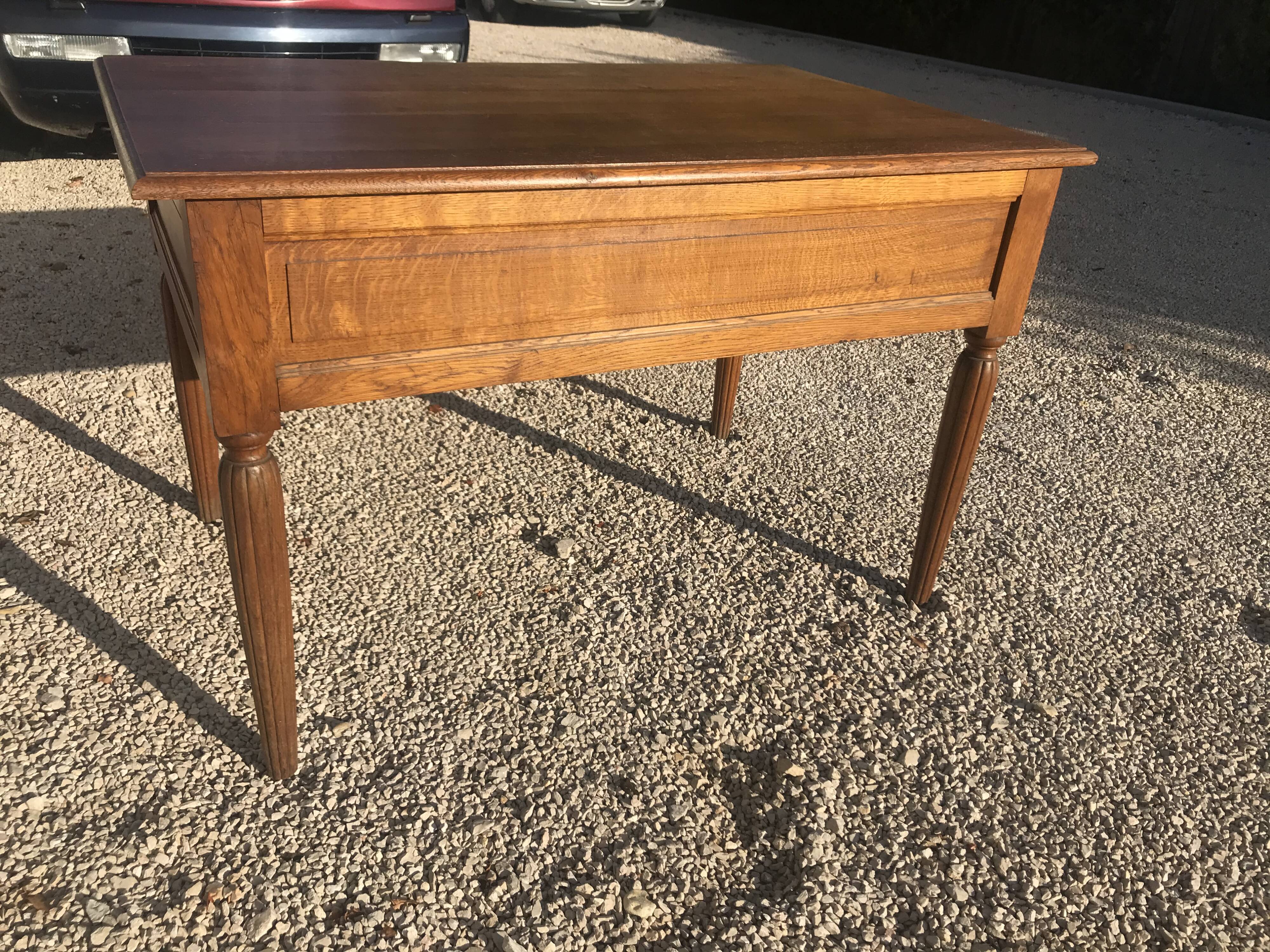 Art Deco period solid oak desk