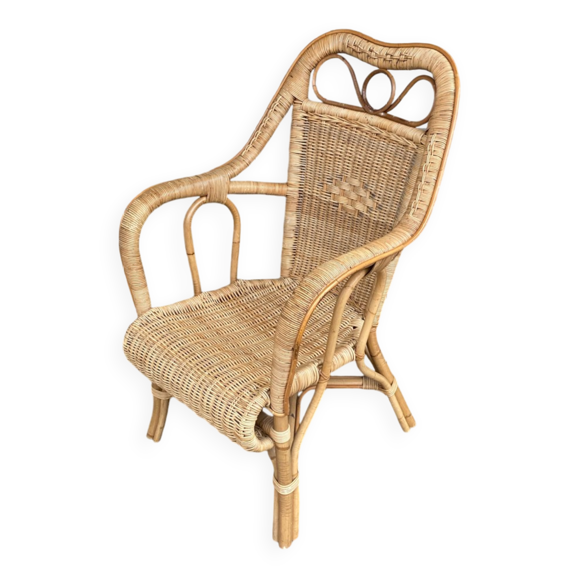 Rattan armchair