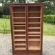 Oak double curtain workshop cabinet