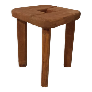 tabouret vintage en pin