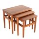 Set of 3 Danish Nesting Tables soldi teak - mid century modern design