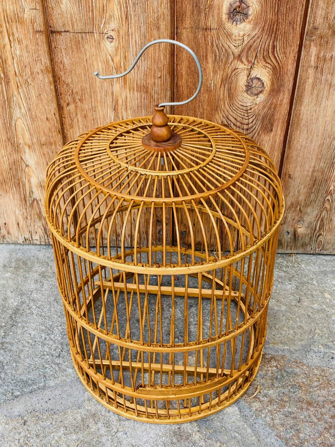 Old wooden bird cage