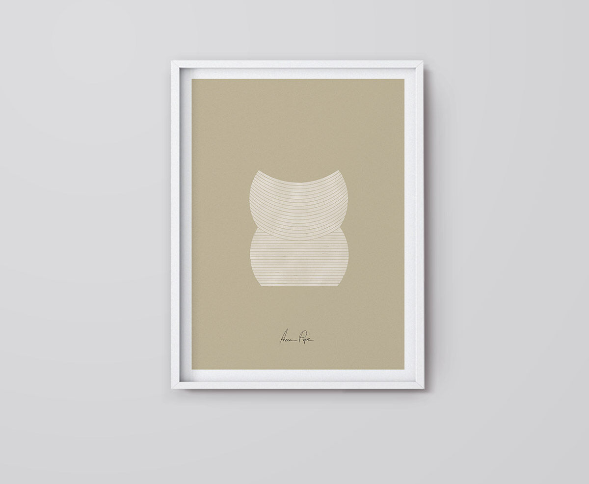 Gravure d’art de giclée géométrique, A3
