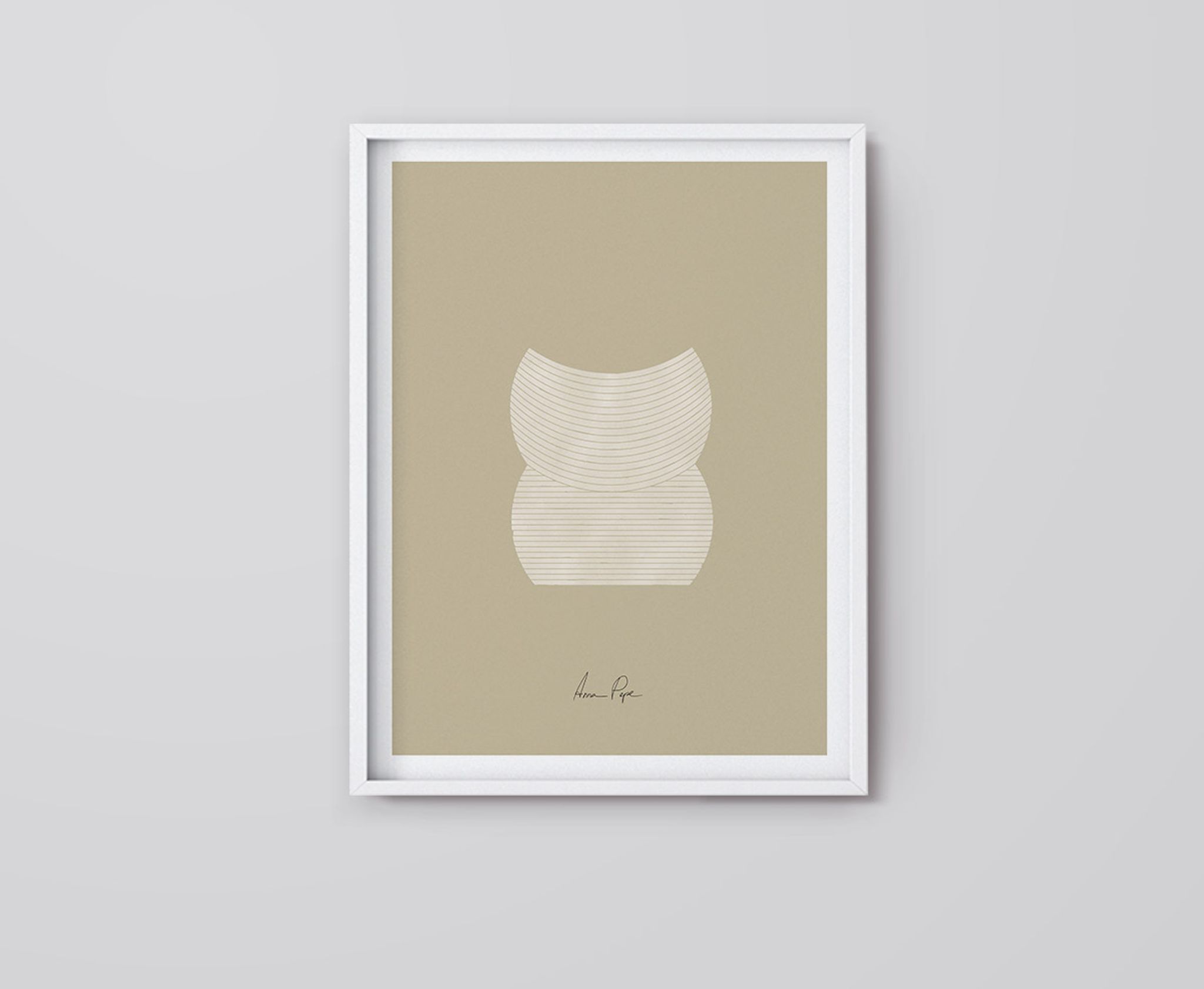 Gravure d’art de giclée géométrique, A3