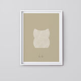 Geometric giclee art print, A3