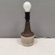Ceramic table lamp, Danish, from the 1970s-80s. In earth tones.