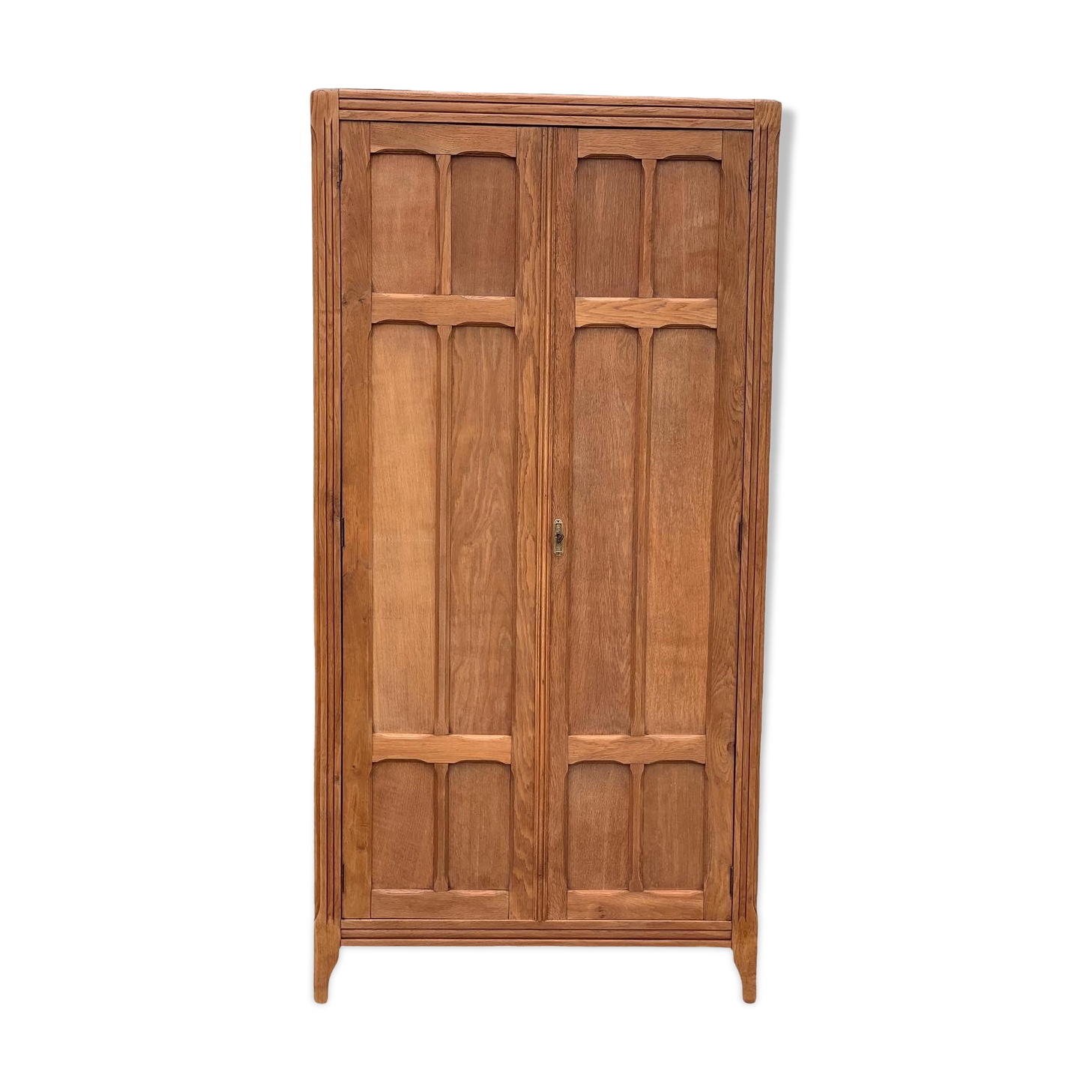 Parisian wardrobe paneled 1930 raw wood