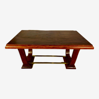 Rectangular table art deco period 1930 in rosewood
