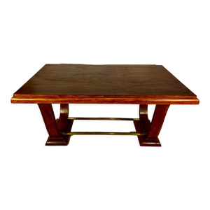 Table rectangulaire époque - art palissandre