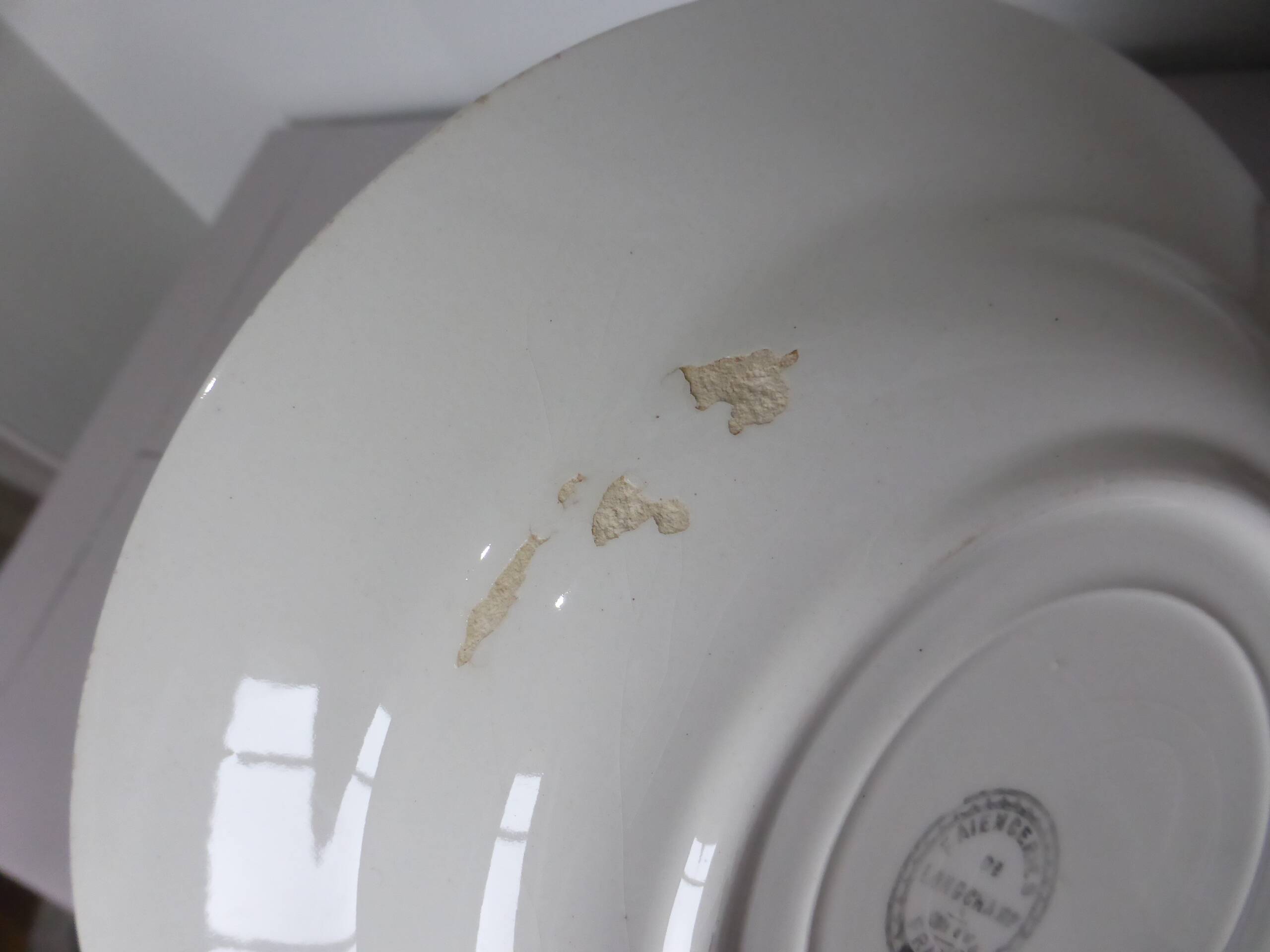 Vintage deep plate from Longchamp 231122