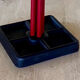 Red and black coat rack design 1980s