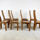 Set of 8 dining chairs by Rob & Dries van den Berghe, 1980s