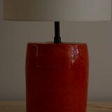 Red ceramic lamp