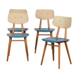 Suite de 4 chaises vintage