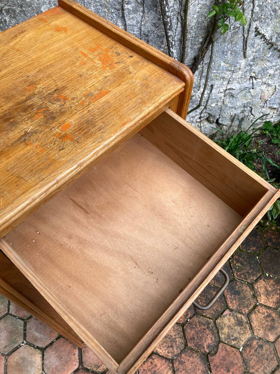Commode pieds compas vintage