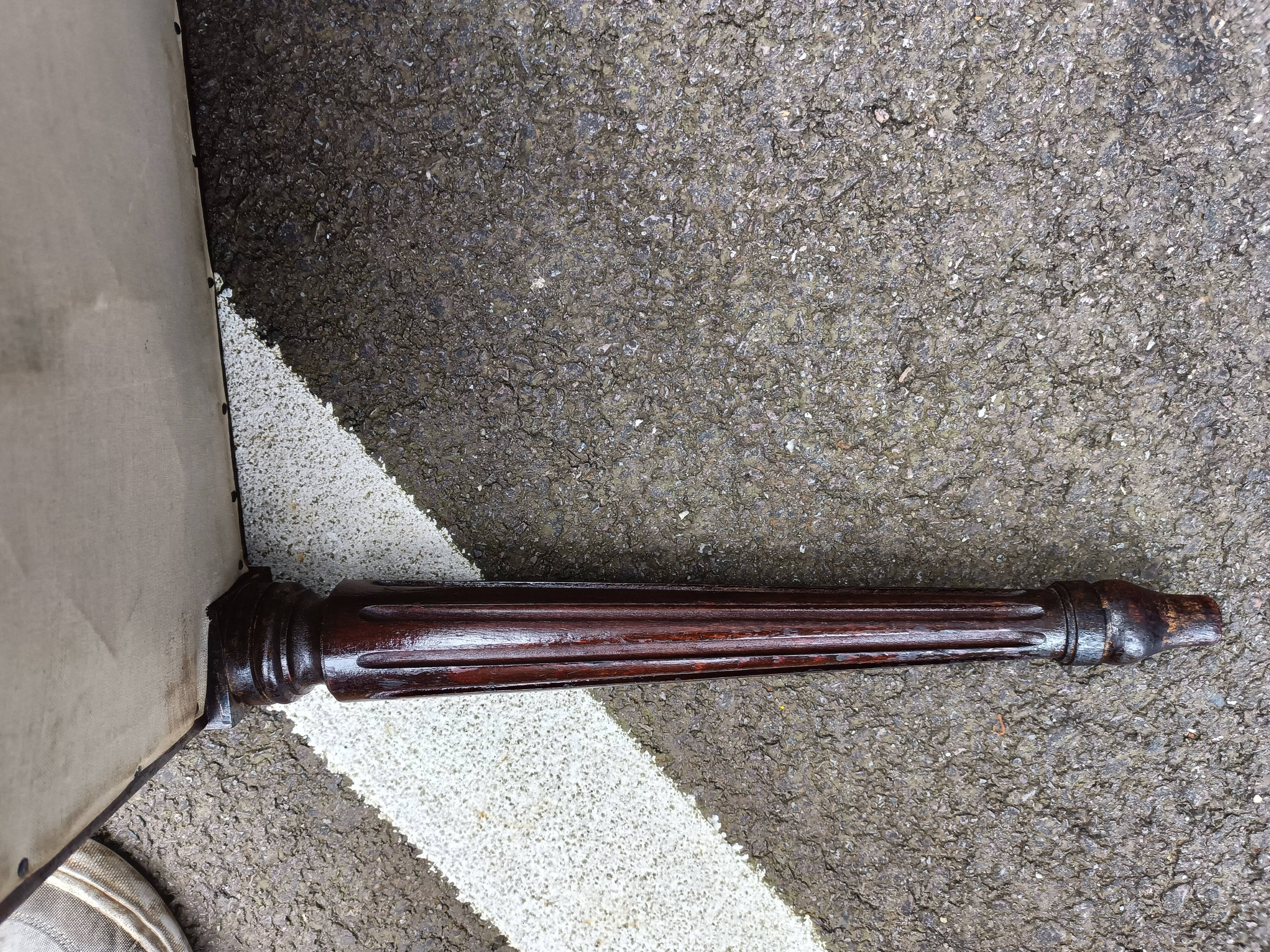 Pouf stool old Louis XVI style